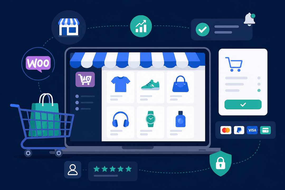 Илустрација за WooCommerce — производи, кошничка и checkout